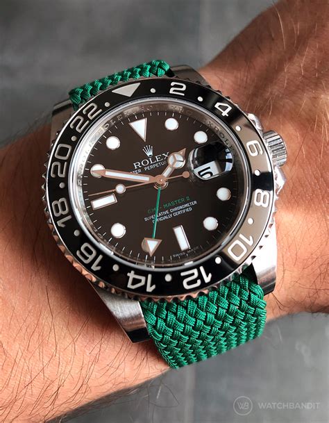 rolex gmt master ii perlon strap|rolex master ii replacement bands.